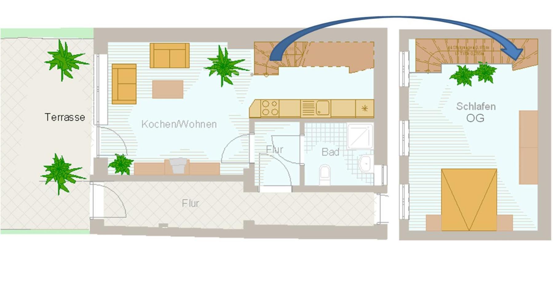 Ferienhaus Seekutter Mit Eigenem Seezugang マルヒョー 部屋 写真